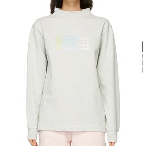 ALEXANDER WANG
Grey Wide Neck Puff Logo Long Sleeve T-Shirt